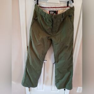 Special Blend Snowboard Men's Green Pants, Size M